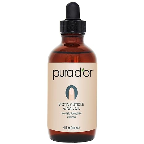 PURA D'OR 4 Oz Nail and Cuticle Oil